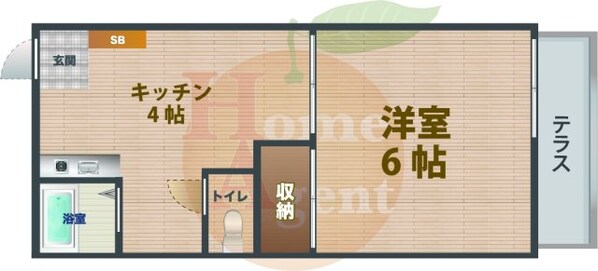 新高円寺駅 徒歩5分 1階の物件間取画像